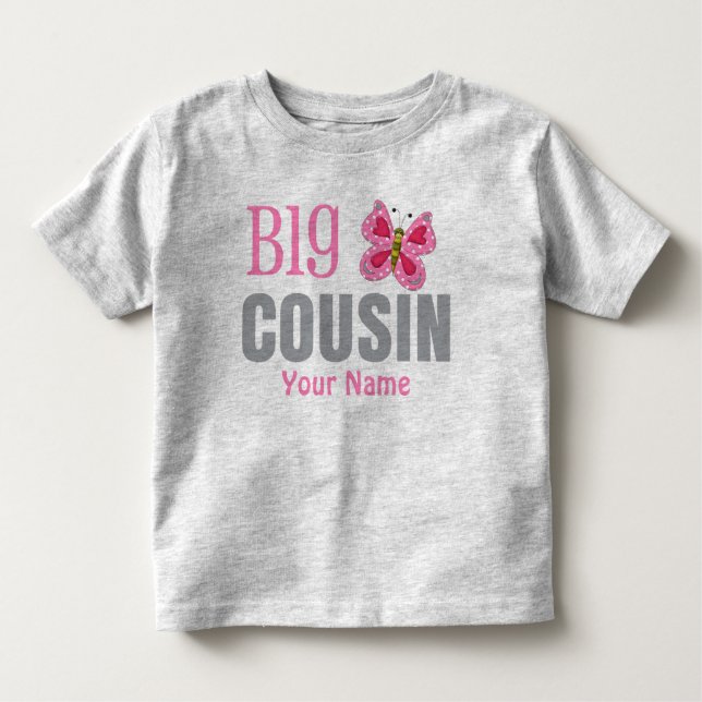 Big Cousin Butterfly Personalisierter T - Shirt (Vorderseite)