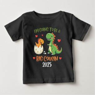 Big Cousin Dinosaur werde Cousin Baby Rex T-shirt
