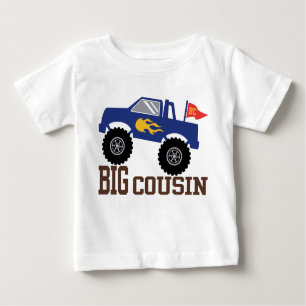 Big Cousin Monster Truck Baby T-shirt