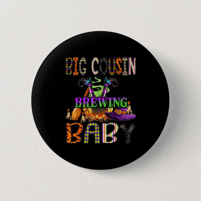 Big Cousin Of Brewing Baby Halloween One Soky Big  Button (Vorderseite)