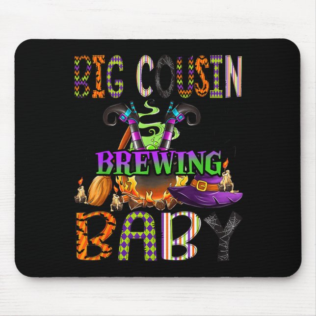 Big Cousin Of Brewing Baby Halloween One Soky Big  Mousepad (Vorne)