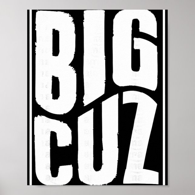 Big Cousin Pregnancy Announcement Matching New Cou Poster (Vorne)