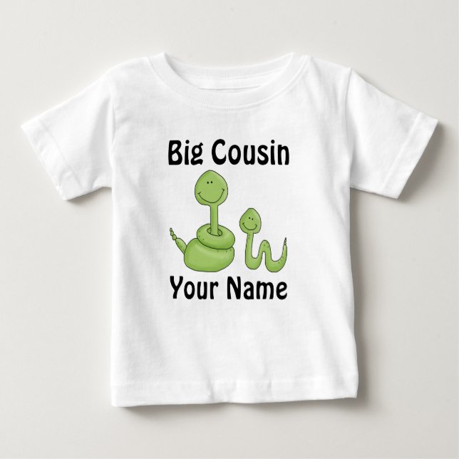 Big Cousin Snake Personalisiertes Shirt (Vorderseite)