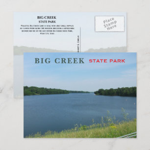 Big Creek Lake, Big Creek Staat Park, Iowa Postkarte
