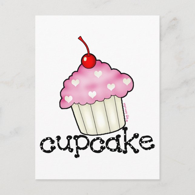 Big Cupcake Postkarte (Vorderseite)