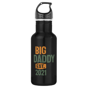 Big Daddy Est 2021   Father Grandpa-Geschenk Edelstahlflasche