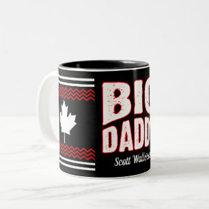 Big Daddy mit kanadischem Ahorn und Ihrem Namen au Zweifarbige Tasse