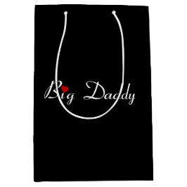 Big Daddy mit Red Heart Medium Geschenktasche Mittlere Geschenktüte