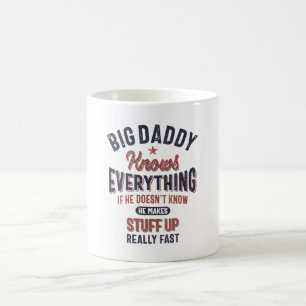 Big Daddy weiß alles   Vater Opa Kaffeetasse