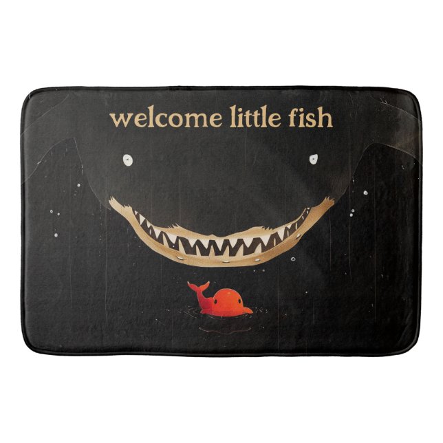 Big Dark Shark Badematte (Vorderseite)