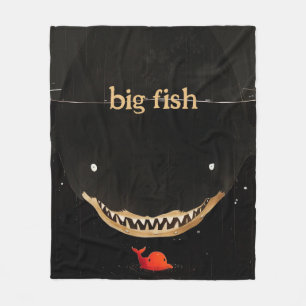 Big Dark Shark Fleecedecke