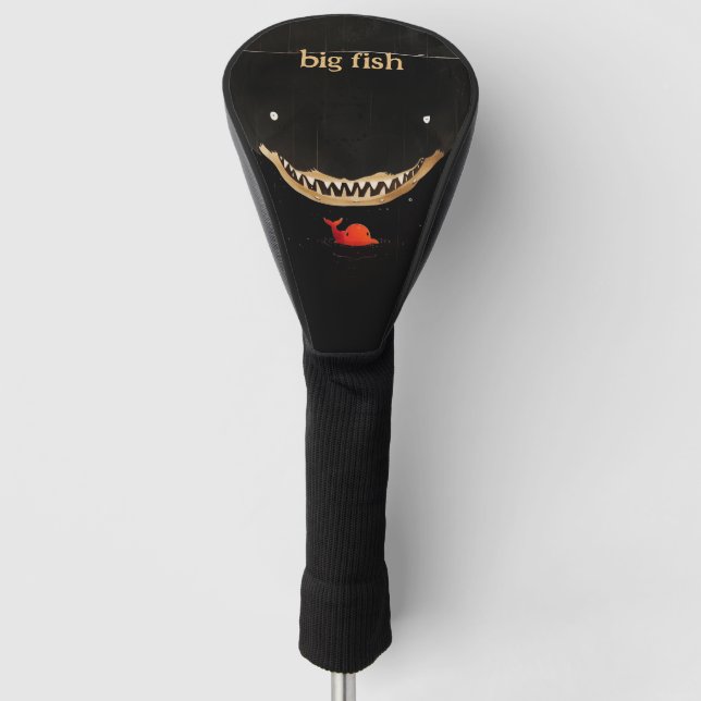 Big Dark Shark Golf Headcover (Vorderseite)