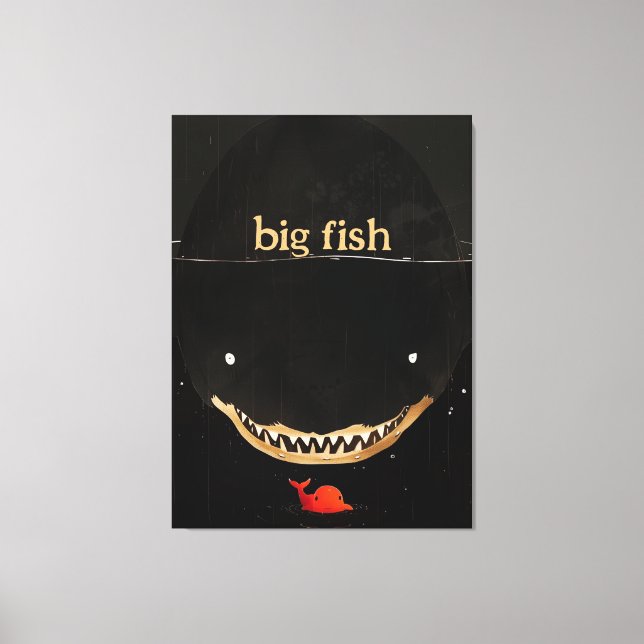 Big Dark Shark Leinwanddruck (Vorderseite)