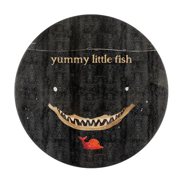 Big Dark Shark Schneidebrett (Vorderseite)