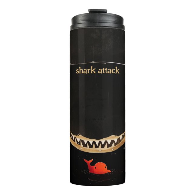 Big Dark Shark Thermosbecher (Vorderseite)