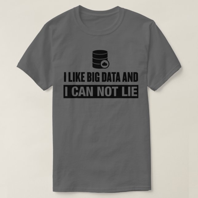 Big Data Lilie Funny Data T-Shirt (Design vorne)