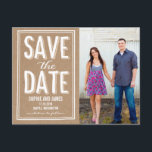 Big Day Save the Date Postcard Ankündigungspostkarte<br><div class="desc">Moderne und stilvolle Speicherkarten von Berry Berry Sweet Designs. Besuchen Sie unseren Showroom unter WWW.BERRYBERRYSWEET.COM</div>