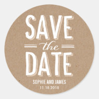 Big Day Save the Date Sticker