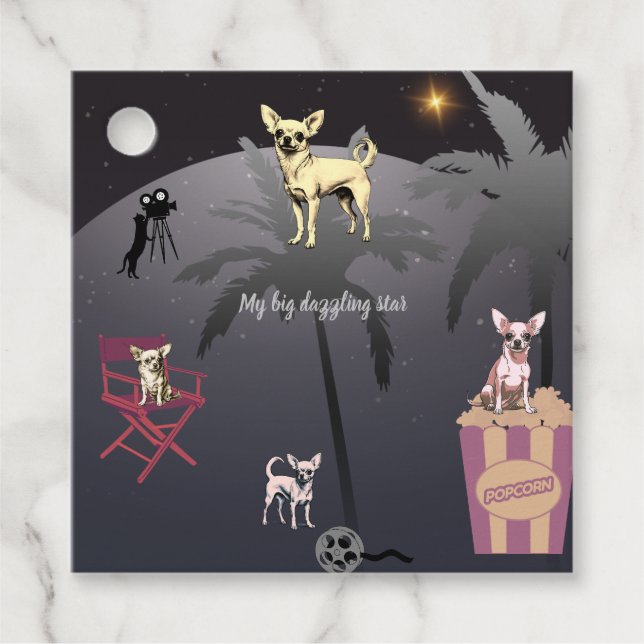 Big Dazzling Star Geschenkanhänger (Vorderseite)