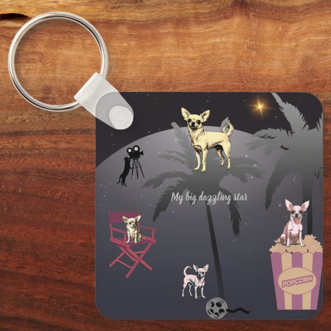 Big Dazzling Star Schlüsselanhänger (Vorderseite)