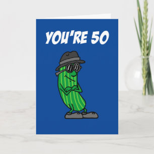 Big Dill 50. Geburtstag Pickle Pun Karte