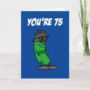 Big Dill 75. Geburtstag Pickle Pun Karte