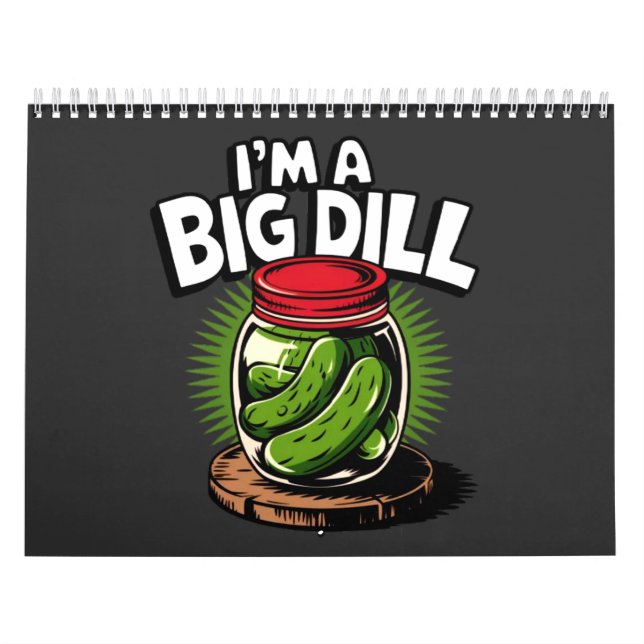 Big Dill Pickle Jar Grafik für Pickle Liebhaber Kalender (Titelbild)