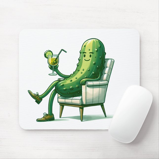 Big Dill Pickle mit Cocktail Mousepad (Mit Mouse)