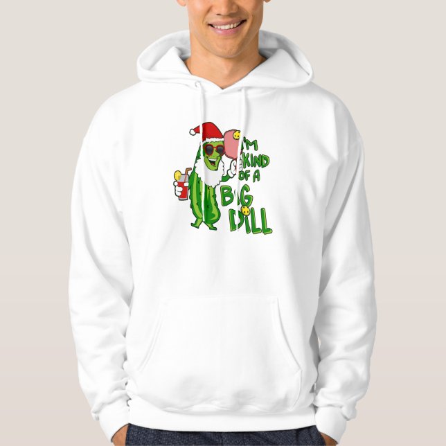 Big Dill Pickleball Santa Hoodie (Vorderseite)