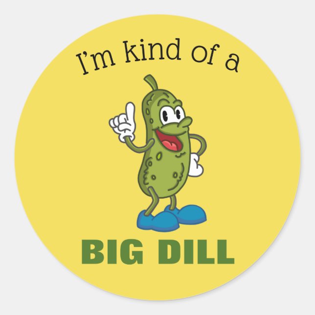 Big Dill Pun Sticker 3 Zoll (Blatt 6) (Vorderseite)