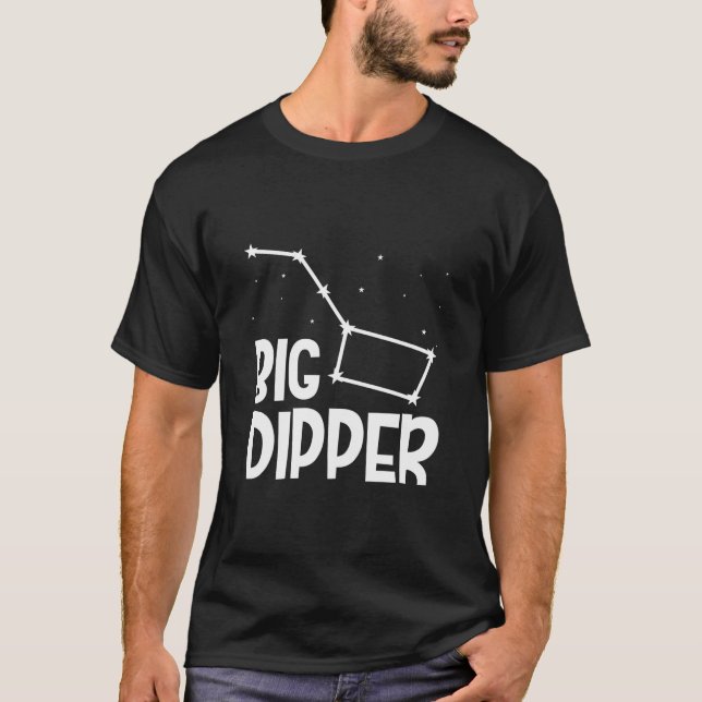 Big Dipper Constellation Space Stargazing T-Shirt (Vorderseite)