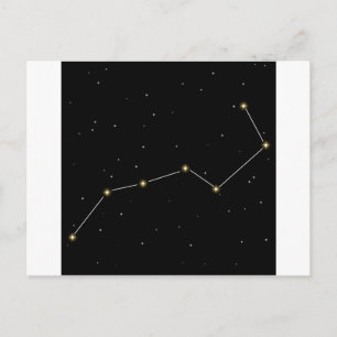 Big Dipper Star Constellation Graphic Postkarte