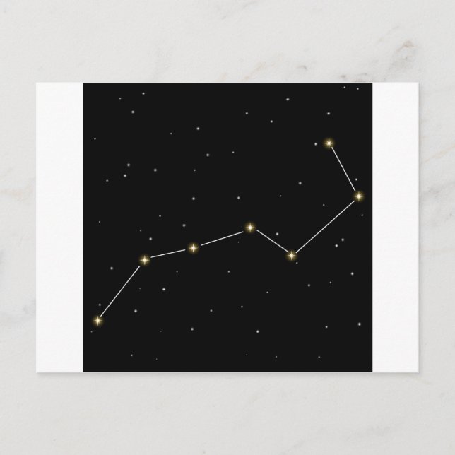 Big Dipper Star Constellation Graphic Postkarte (Vorderseite)