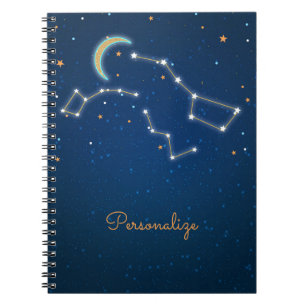 Big Dipper Star Gazing Constellation Celestial Notizblock