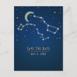 Big Dipper Star Gazing Constellation Save the Date Ankündigungspostkarte