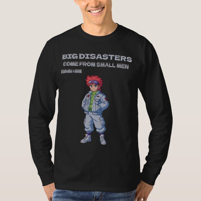Big disasters come from small men T-Shirt (Vorderseite)