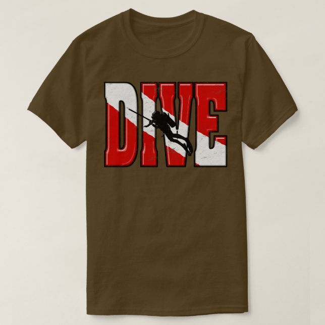 Big Dive Original Scuba Diving Tauchsport Speerfis T-Shirt (Design vorne)