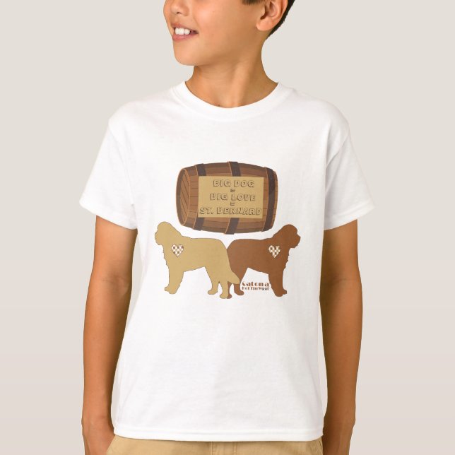 Big Dog Big Liebe St. Bernard T - Shirt (Vorderseite)