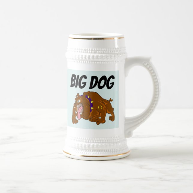 BIG DOG BULL DOG BIER STEINS BIERGLAS (Rechts)