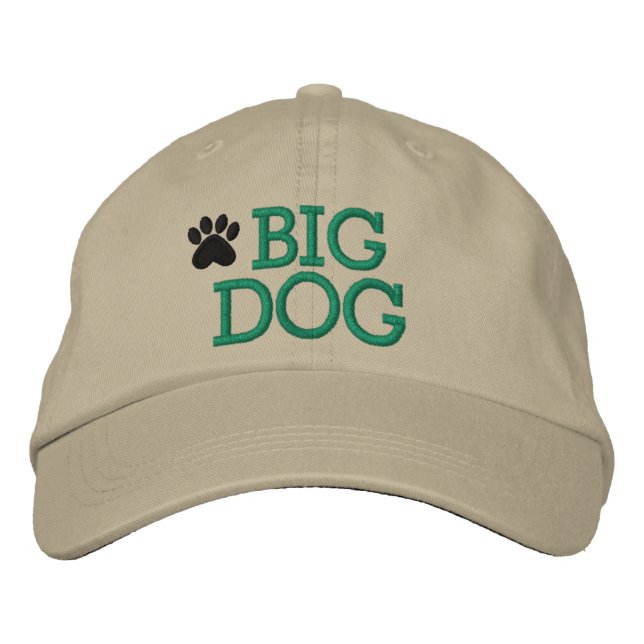 Big Dog Cap Bestickte Baseballkappe (Vorderseite)