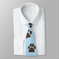 Big Dog Paw druckt Novelty Dog Lover's Neck Tie