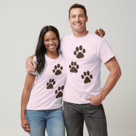 Big Dog Paw Prints T-Shirt
