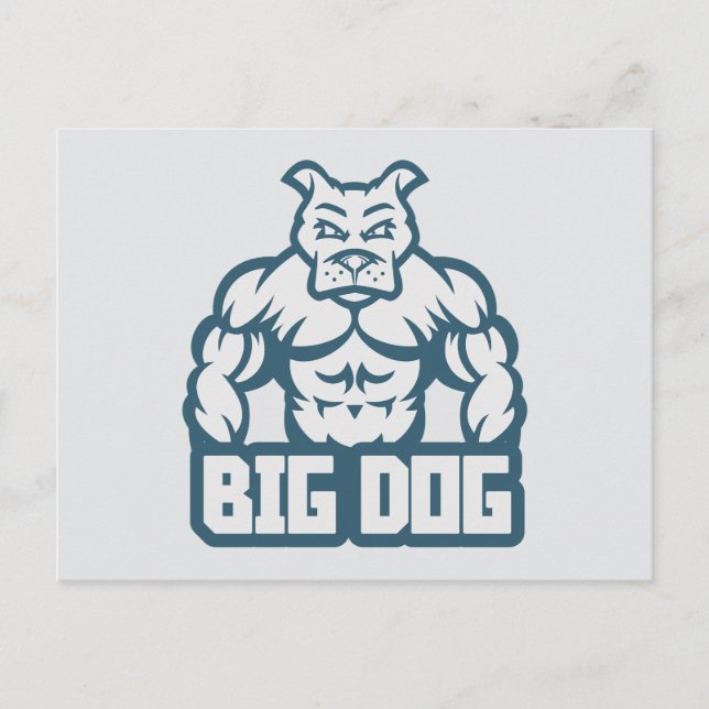 Big Dog Postkarte (Vorderseite)