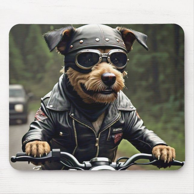 Big Dog Riding Motorrad Maus Pad Mousepad (Vorne)
