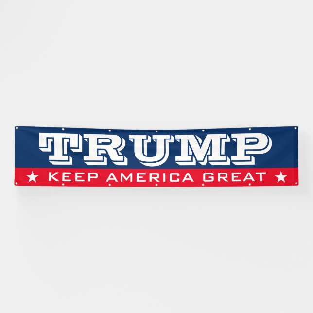 Big Donald Trump 2024-Wahl Behielt Amerika Groß Banner (Horizontal)