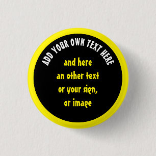 Big Dot Black + Ihr Backg, Text & Ideen Button