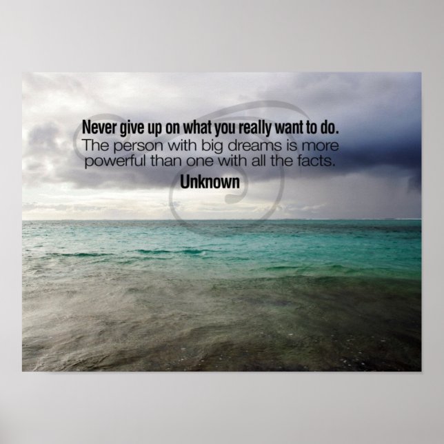 Big Dreams Inspiration Poster (Vorne)