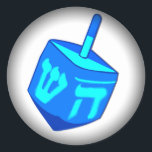 Big Dreidel Fade to Black Round Stickers<br><div class="desc">Ein großes blaues Dreifach,  das jeden daran erinnert,  dass der Leuchtturm hier ist! Happy Chanukah</div>