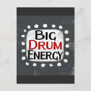 Big Drum Energy Postcard Postkarte