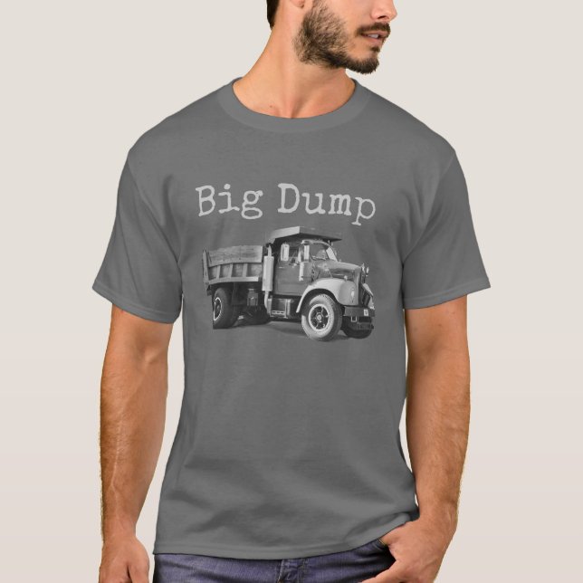 "Big Dump" humorvoller Männer-T - Shirt #2 (Vorderseite)
